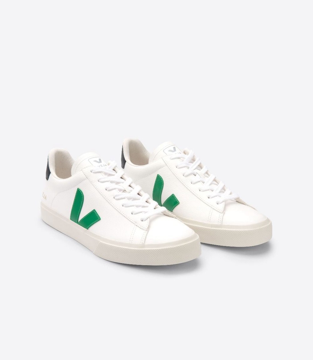 Veja Trainers Mens White - Campo Chromefree Leather - EDQT-50841